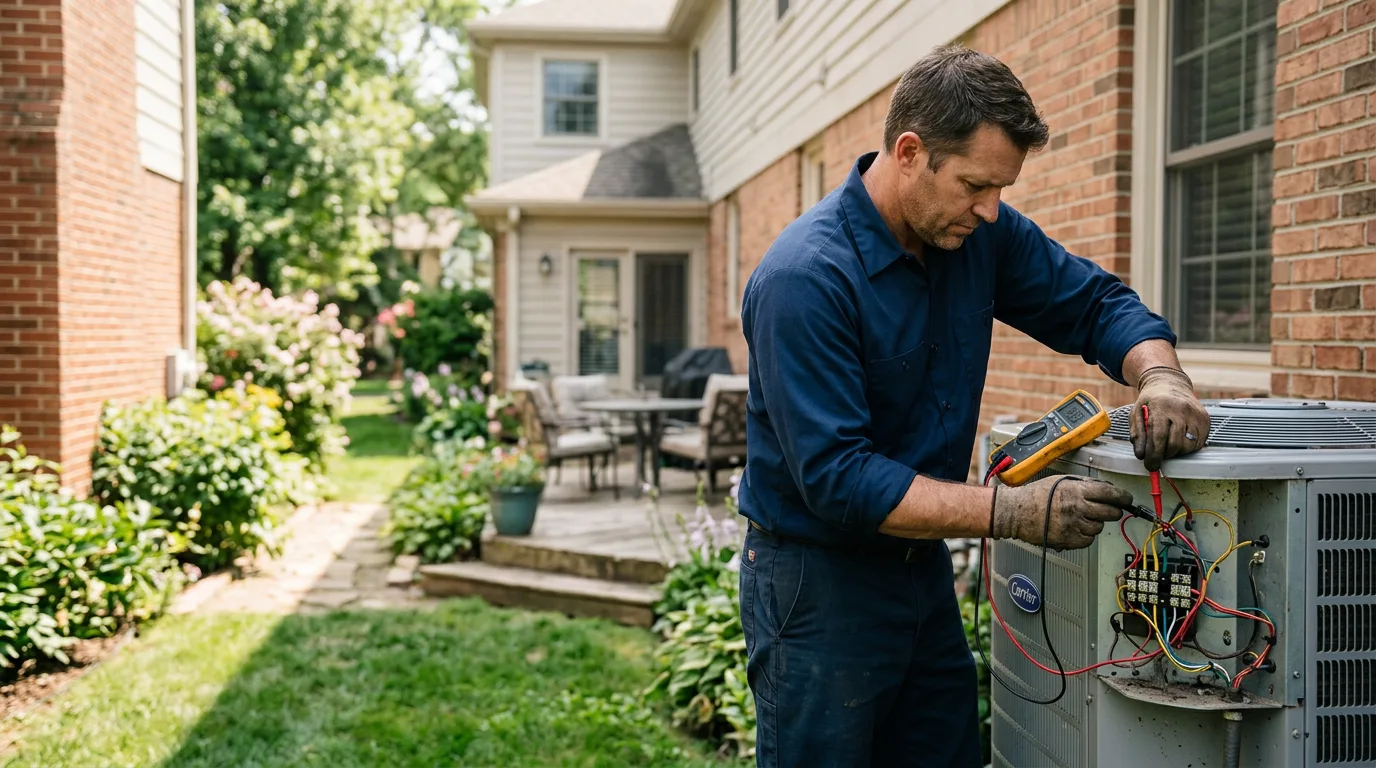 HVAC technician working near Boles, AR